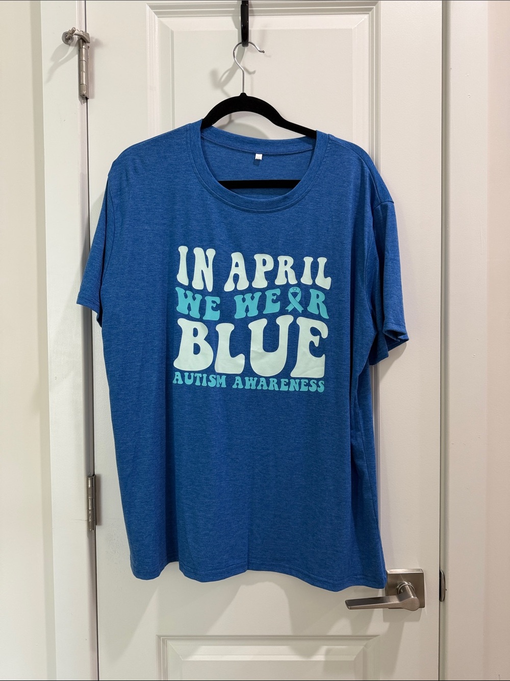 Autism Awareness 'In April We Wear Blue' Short-Sleeve T-Shirt - Blue